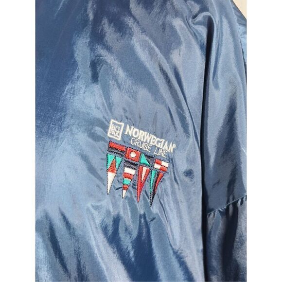 Y2k Men's Norwegian Cruiseline Windbreaker Jacket - Size L - Picture 2 of 5